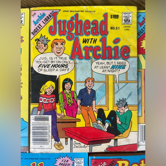 The Archie Digest Library. 7 Vintage Comic Books 1987. Jughead /Betty & Veronica - Picture 4 of 8